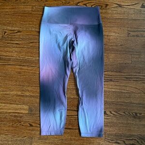 Lululemon Align High-Rise Pant 23” Sz 10 Aurora Haze Purple Multi Cosmic Galaxy